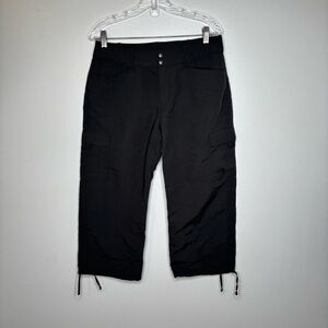 The North Face Capris Grey Wide Leg Cargo Pockets y2K Gorpcore Hiking Sz 10